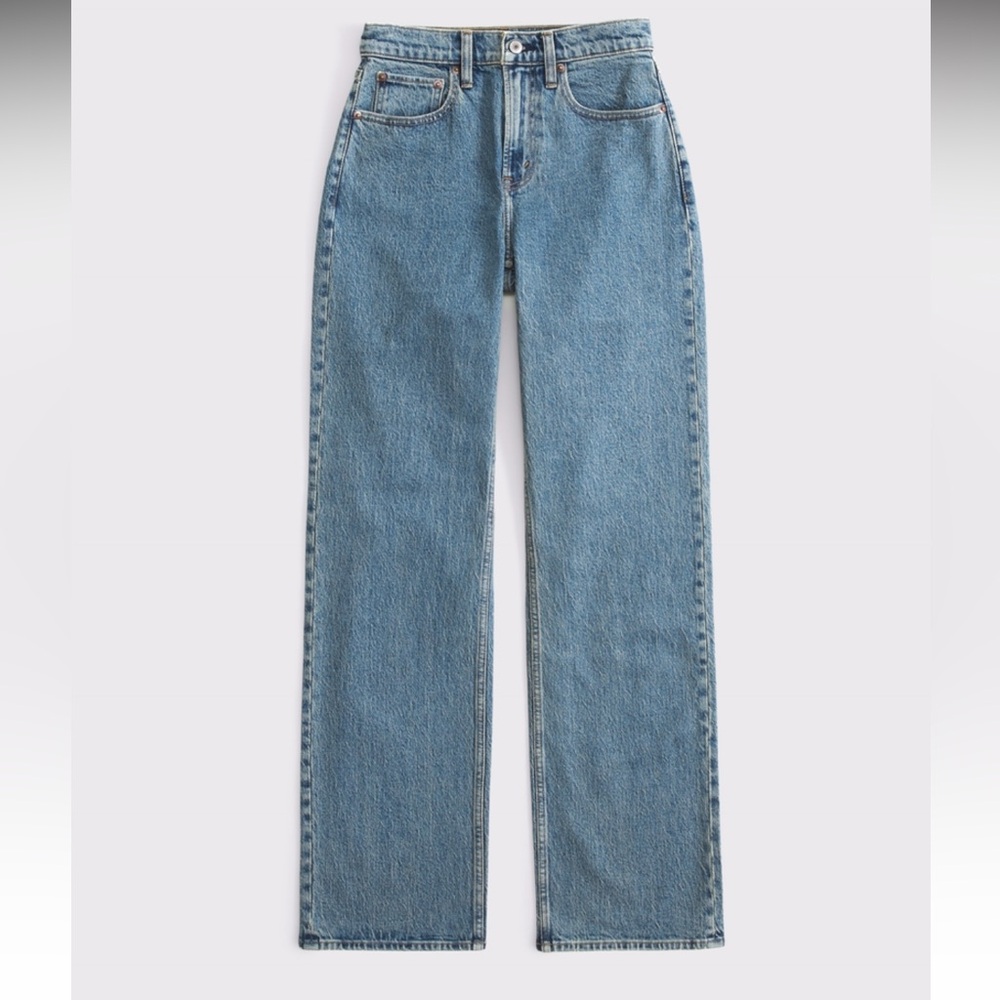 Abercrombie & Fitch Light Blue Straight Leg Jeans